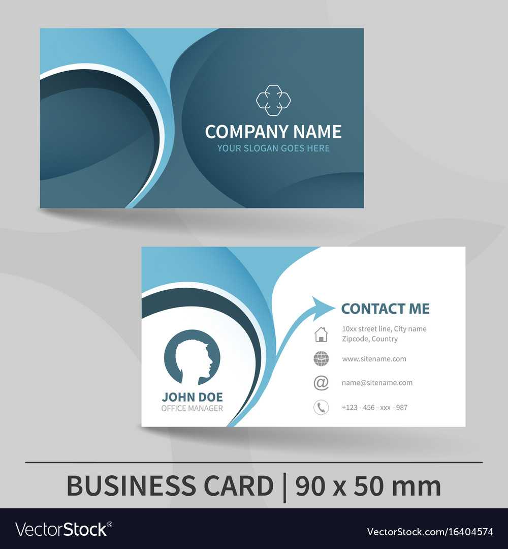 Blue Creative Business Card Template In Unique Business Card Templates Free