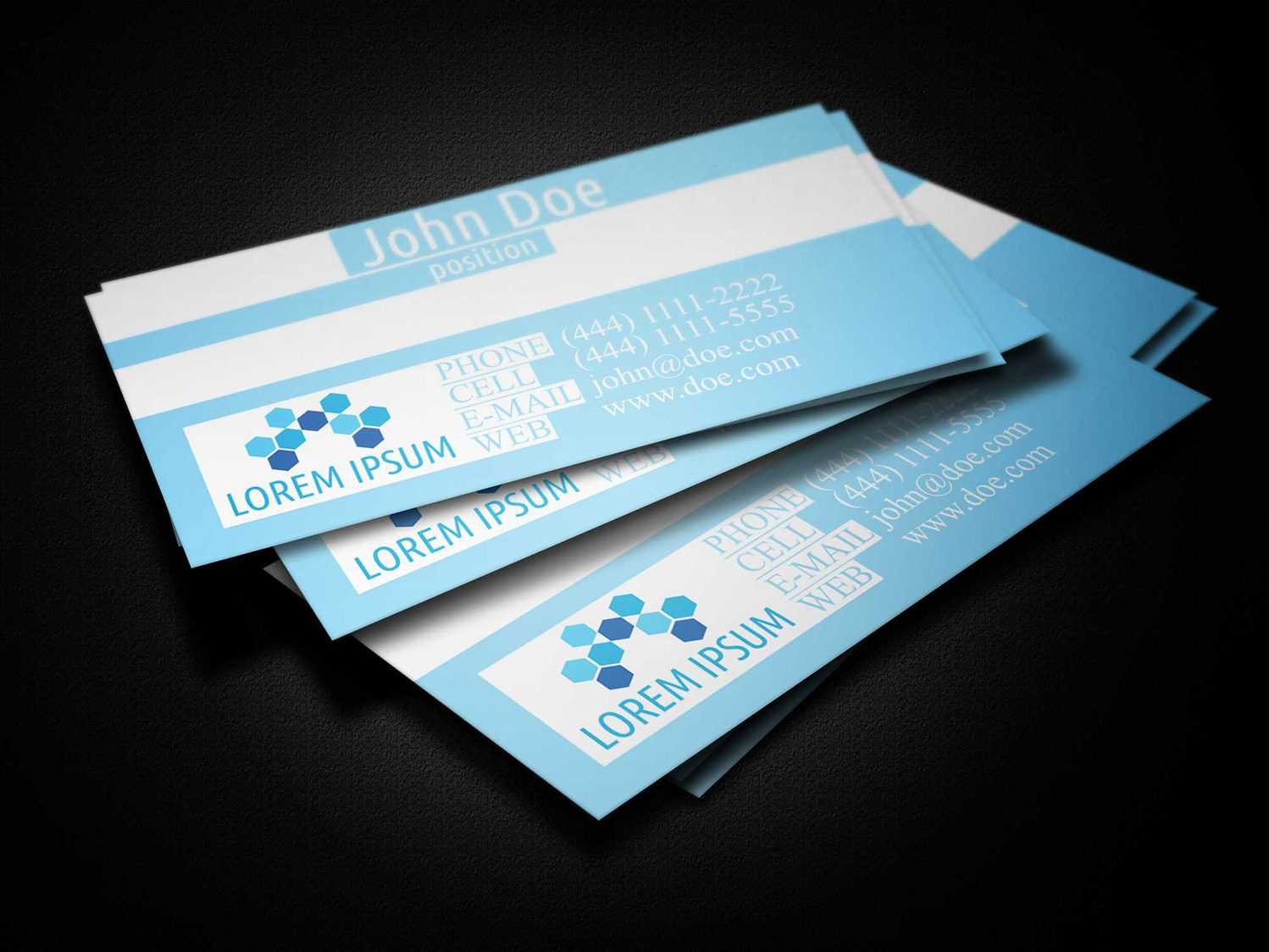 Blue Medical Business Card Template - Business Cards Lab With Medical Business Cards Templates Free