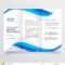 Blue Wavy Business Trifold Brochure Template Stock Vector Inside Brochure Template Illustrator Free Download