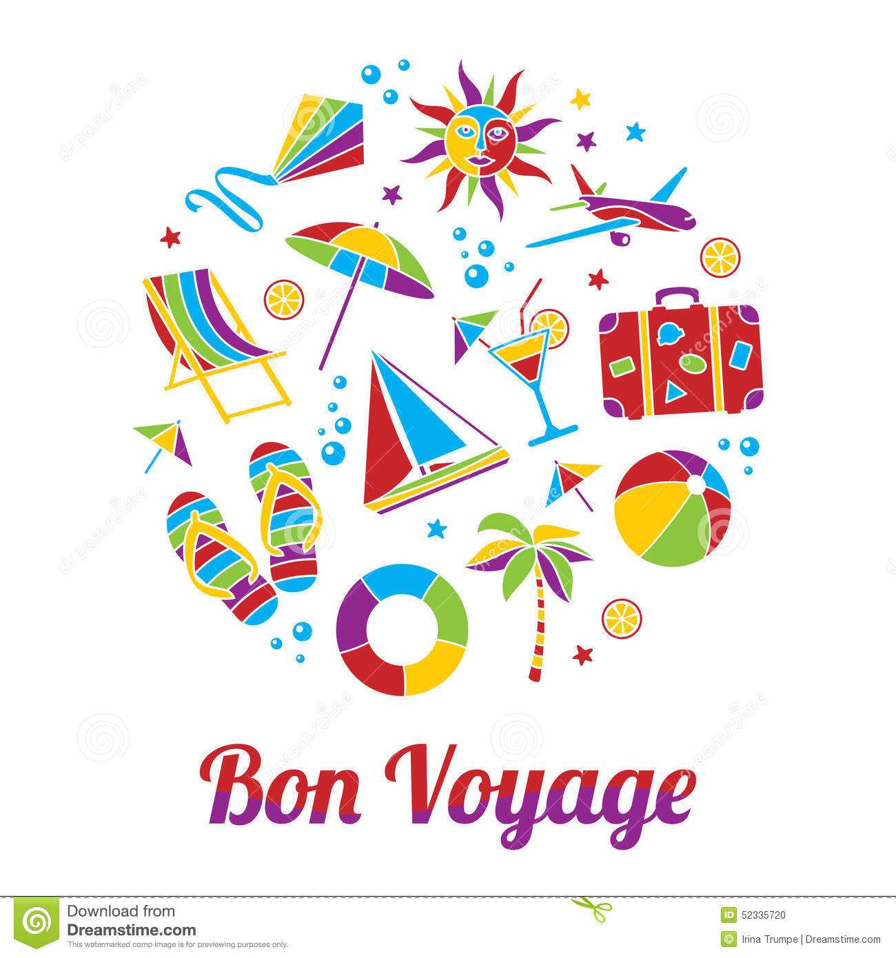 Bon Stock Illustrations – 2,848 Bon Stock Illustrations With Regard To Bon Voyage Card Template