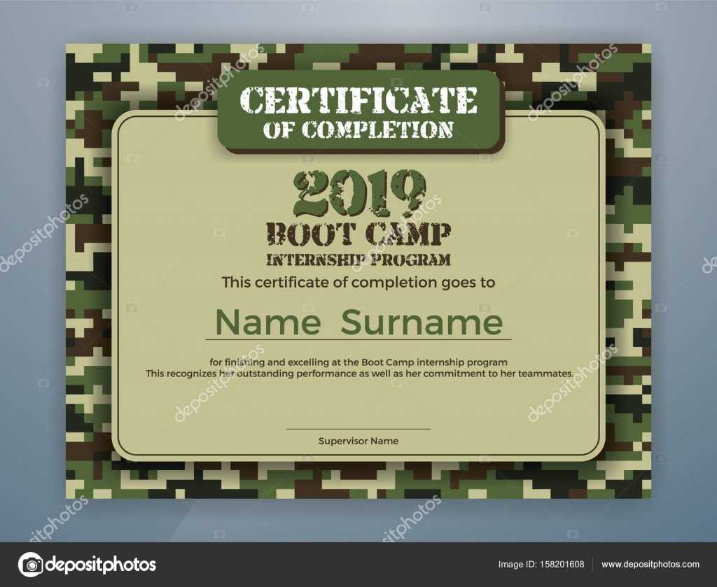 Boot Camp Certificate Template | Boot Camp Internship In Boot Camp Certificate Template