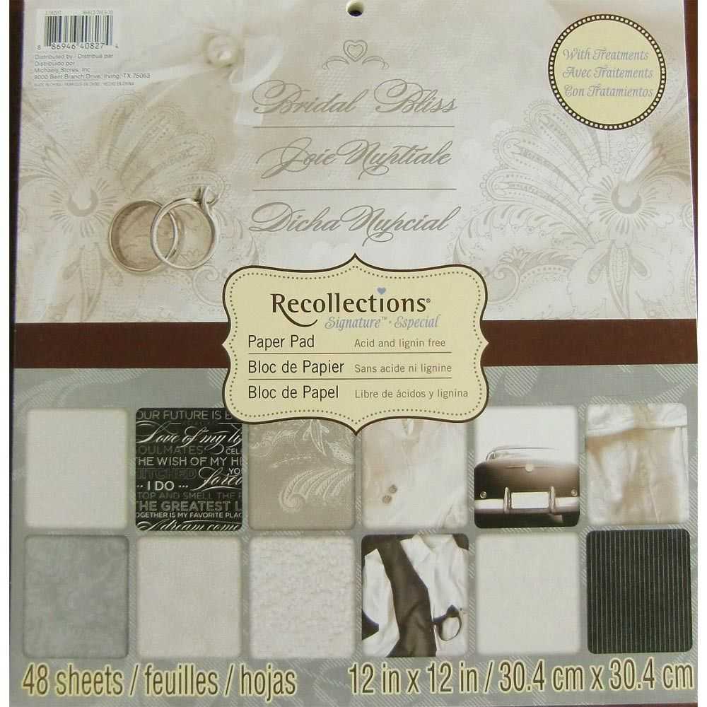 Bridal Bliss – Recollections Paper Pack Regarding Recollections Cards And Envelopes Templates