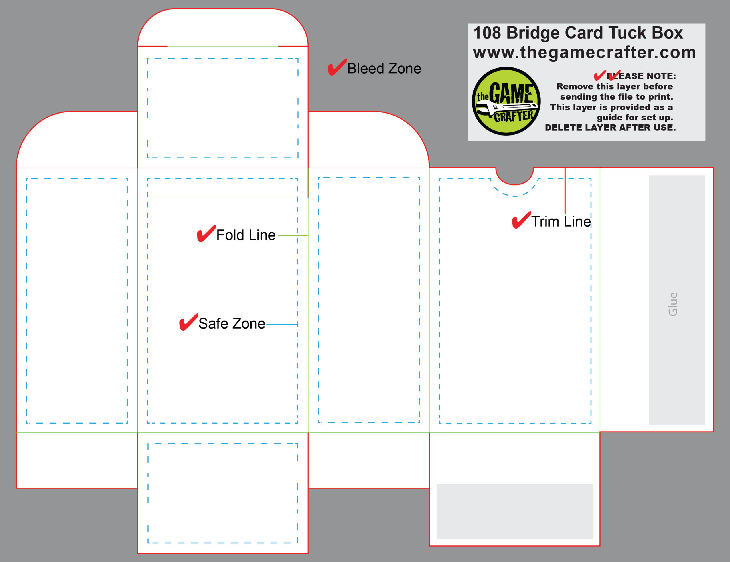 Bridge Tuck Box (108 Cards) Regarding Playing Card Template Illustrator