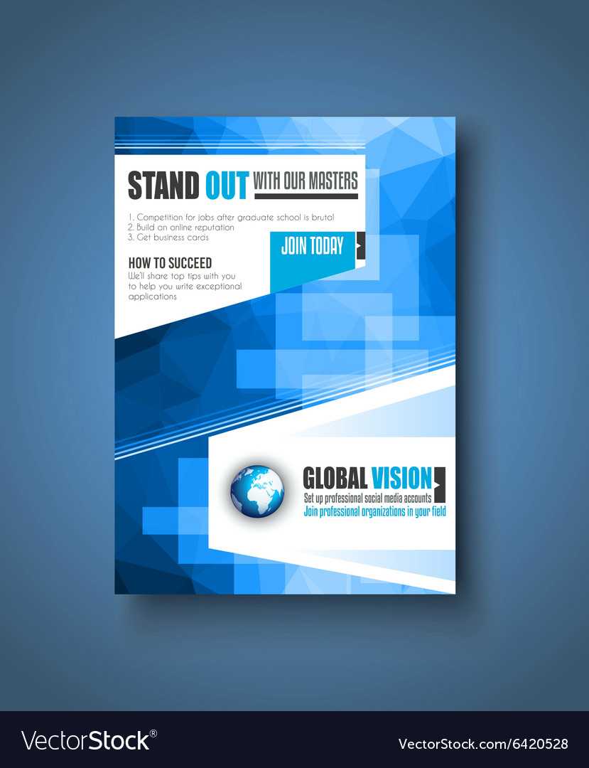 Brochure Template Flyer Design Or Depliant Cover Within Social Media Brochure Template