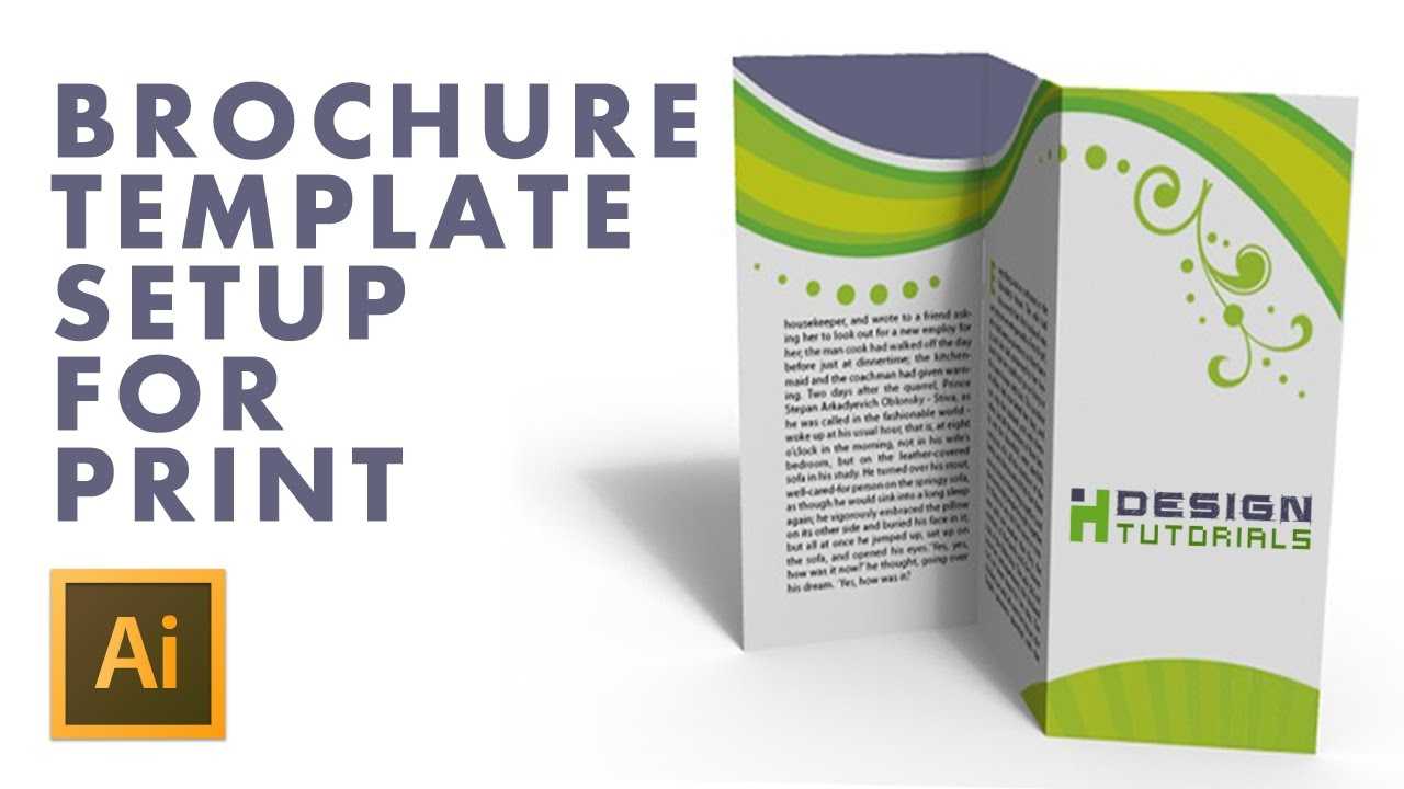 Brochure Template Setup For Print In Adobe Illustrator With Regard To Adobe Illustrator Brochure Templates Free Download