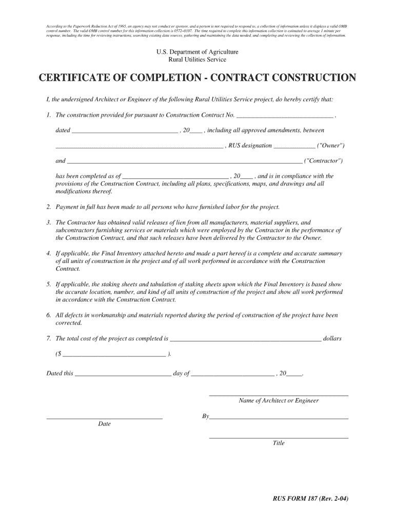 Building Construction Completion Certificate Format – Fill In Certificate Of Completion Construction Templates