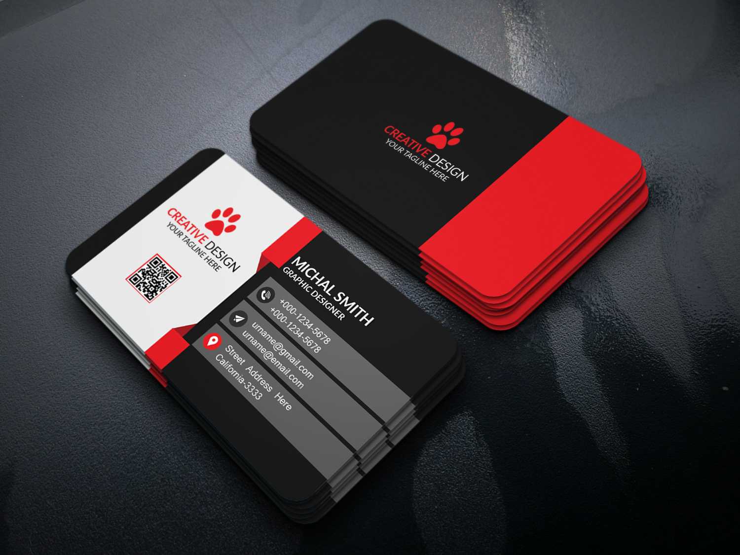 Business Card Design (Free Psd) On Behance Throughout Templates For Visiting Cards Free Downloads