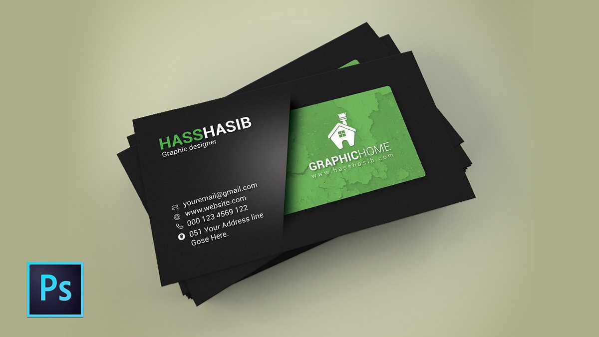 Business Card Design In Photoshop Cc On Behance Pertaining To Visiting Card Templates For Photoshop