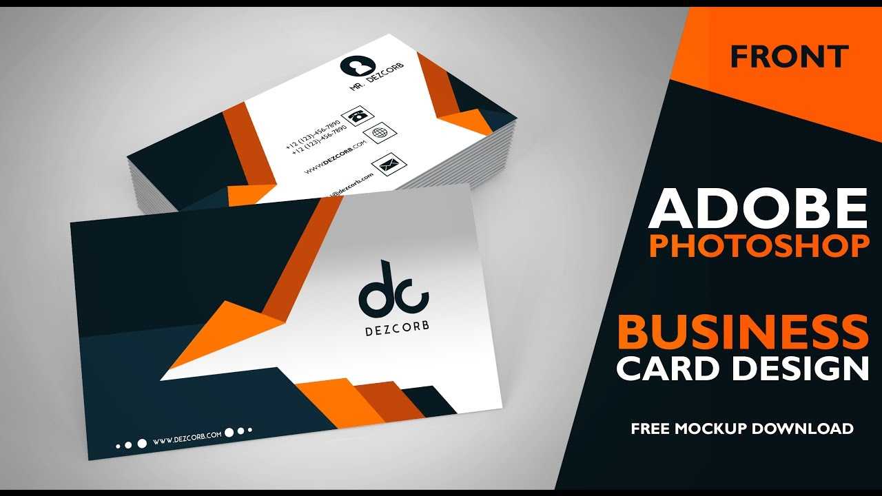 Business Card Design In Photoshop Cs6 | Front | Photoshop Tutorial With Visiting Card Templates For Photoshop