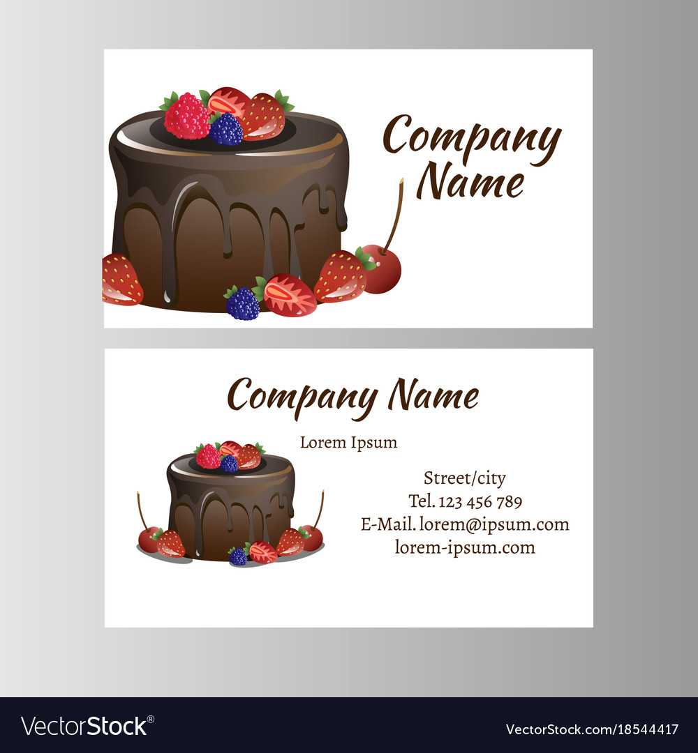 Business Card Template For Bakery Business Pertaining To Cake Business Cards Templates Free