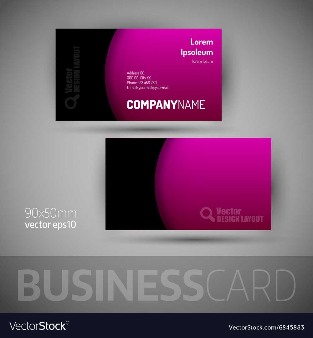 Business Card Template With Sample Texts Throughout Template For Calling Card