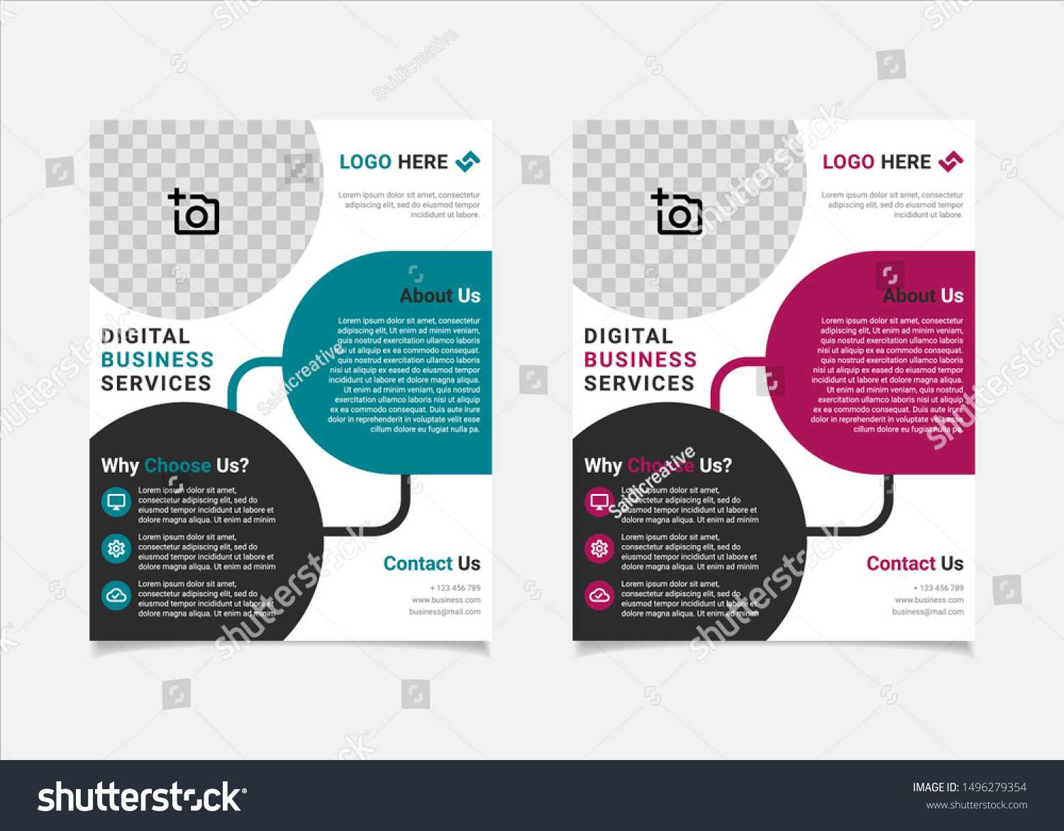 Business Flyer Template Vector Design Us Stock Vector For Letter Size Brochure Template