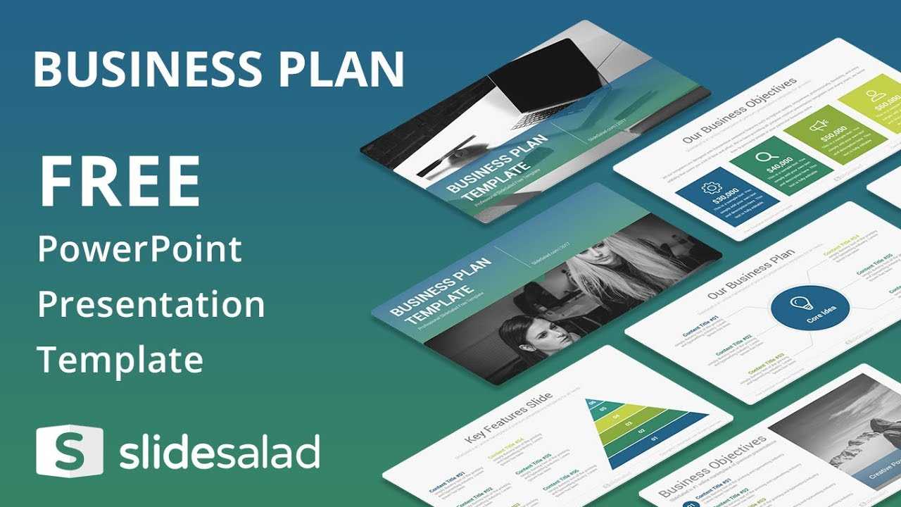 Business Plan Free Powerpoint Template Design – Slidesalad Regarding Business Card Template Powerpoint Free