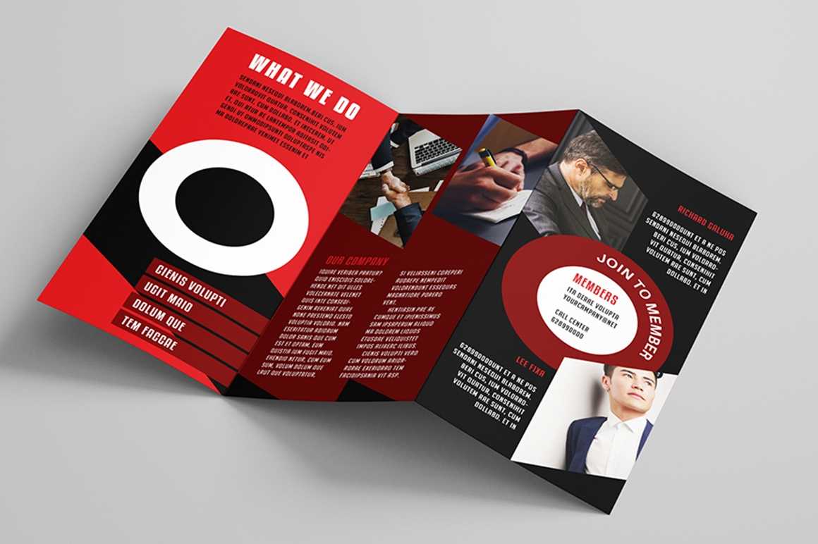 Business Tri Fold Brochure Template – Vsual Inside Membership Brochure Template