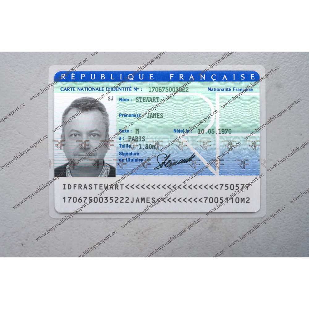 French Id Card Template - Great Professional Templates