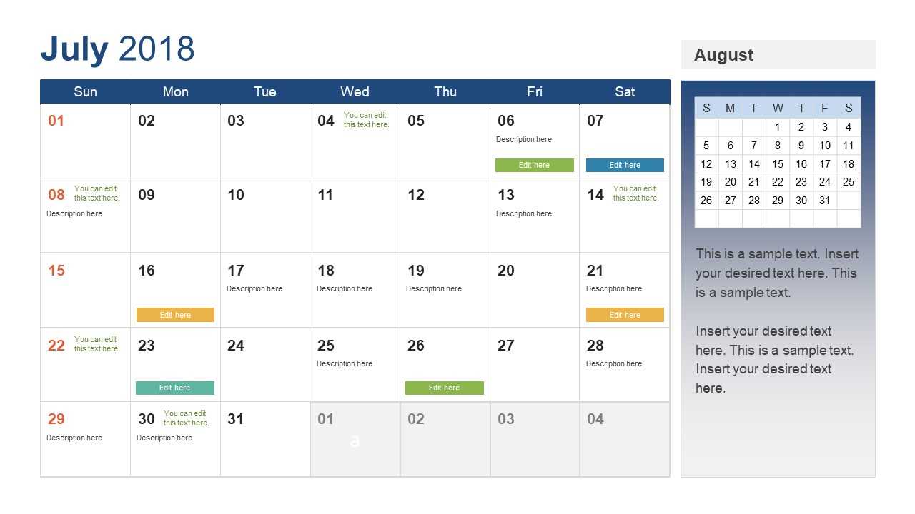 Calendar Ppt – Beyti.refinedtraveler.co For Microsoft Powerpoint Calendar Template