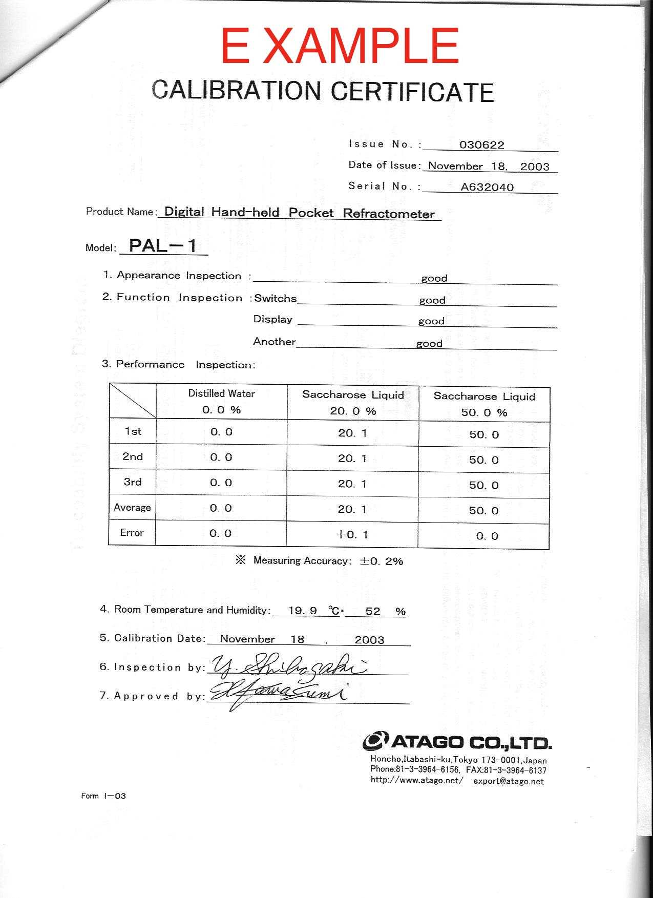 Calibration Certificate 1 Sample | Carelabs Intended For Certificate Of Inspection Template