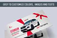 Car Showroom – Premium Gift Certificate Psd Template with Automotive Gift Certificate Template