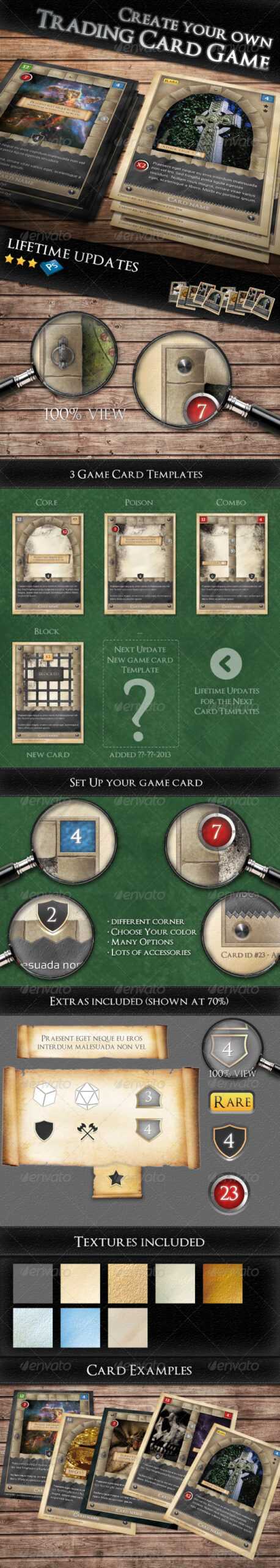 Card Game Graphics, Designs & Templates From Graphicriver With Card Game Template Maker