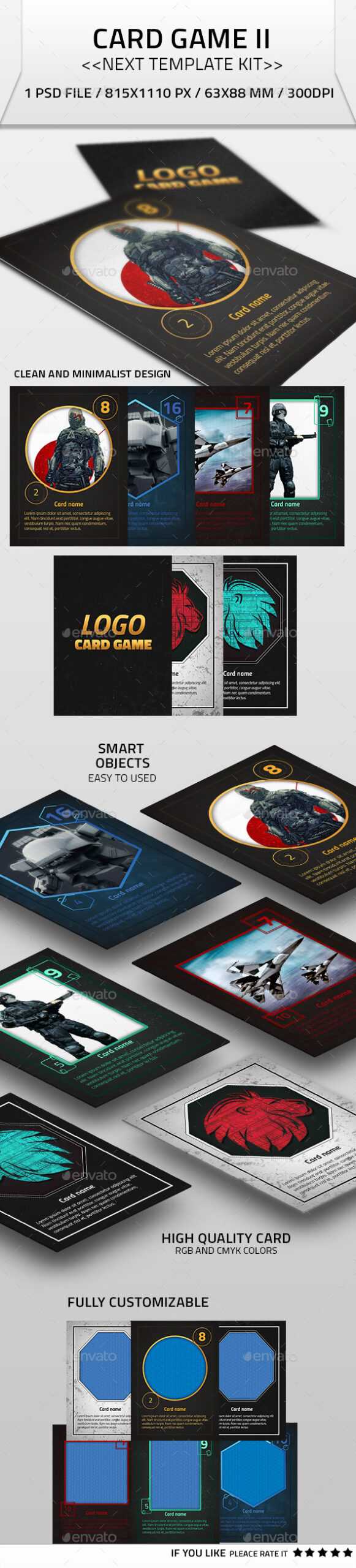 Card Game Graphics, Designs & Templates From Graphicriver With Regard To Superhero Trading Card Template