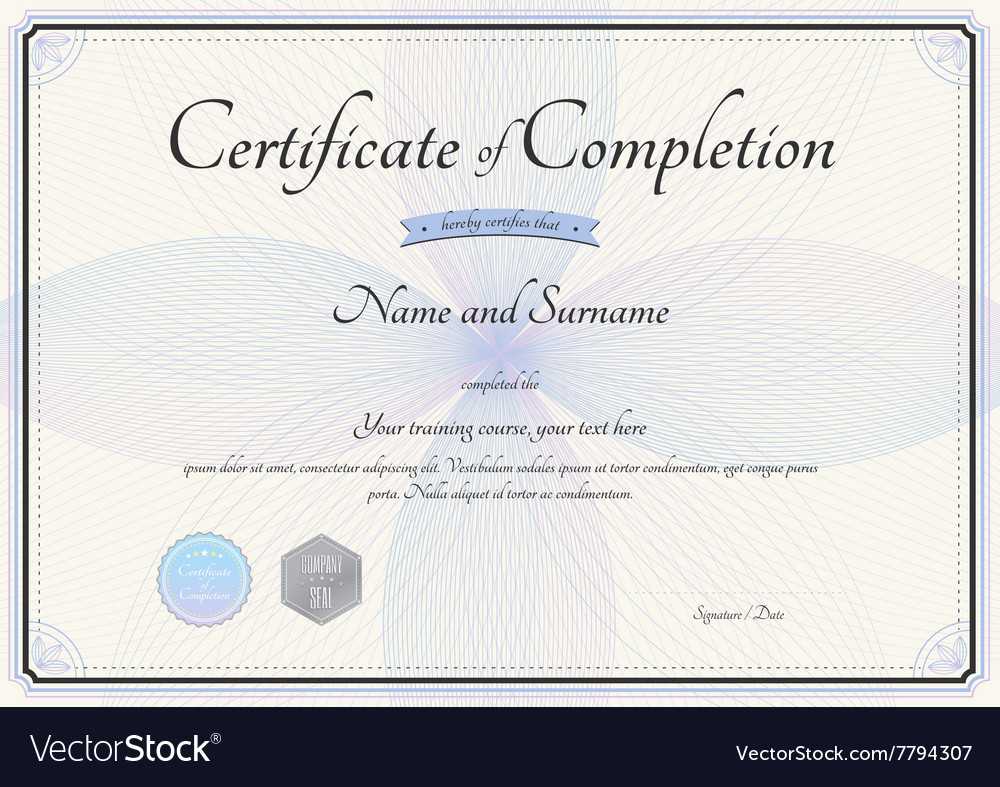 Cerificate Of Completion – Beyti.refinedtraveler.co Throughout Free Vbs Certificate Templates