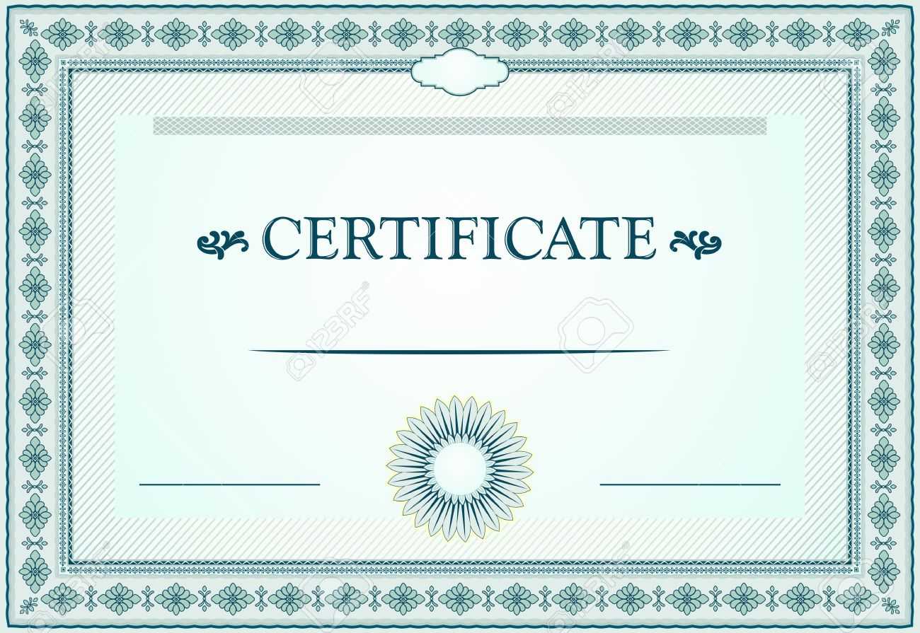 Certificate Borders, Template And Design Elements Throughout Certificate Border Design Templates