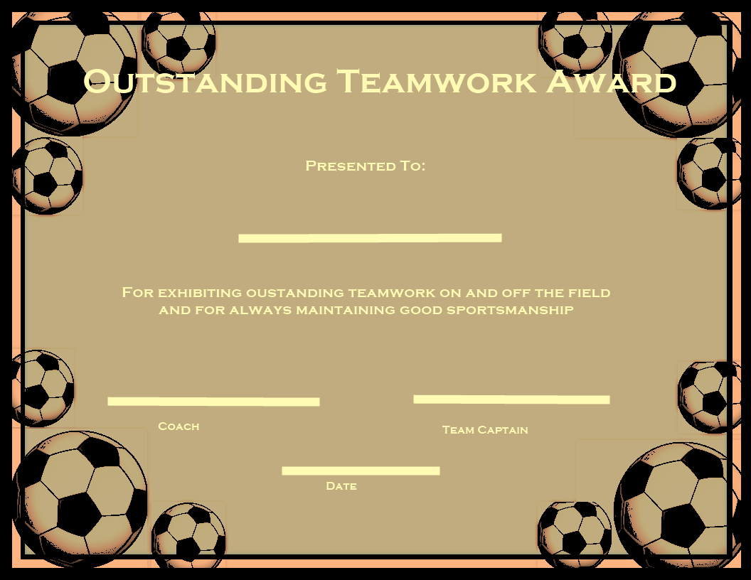 Certificate Clipart Football, Certificate Football Regarding Soccer Certificate Templates For Word