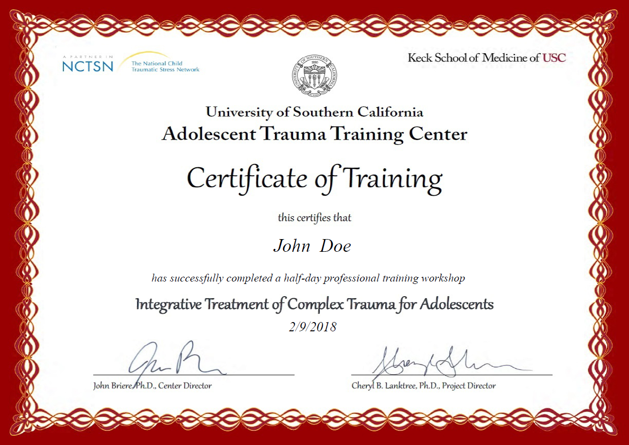 Certificate Examples – Simplecert Inside Ceu Certificate Template