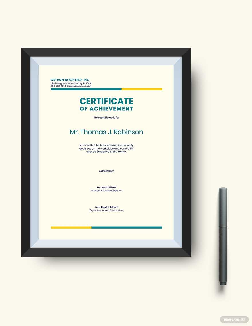 Certificate Of Achievement: Sample Wording & Content Throughout Present Certificate Templates