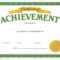 Certificate Of Achievement Template – Certificate Templates Within Student Of The Year Award Certificate Templates