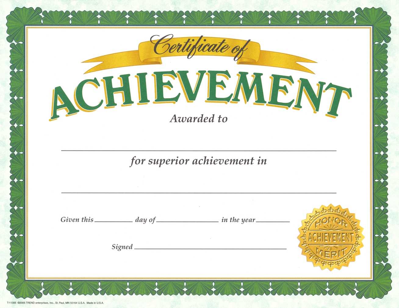 Certificate Of Achievement Template – Certificate Templates Within Student Of The Year Award Certificate Templates