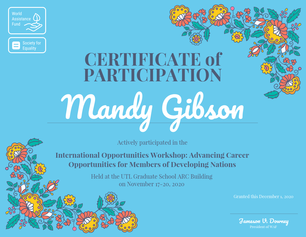 Certificate Of Participation Inside Certificate Of Participation In Workshop Template
