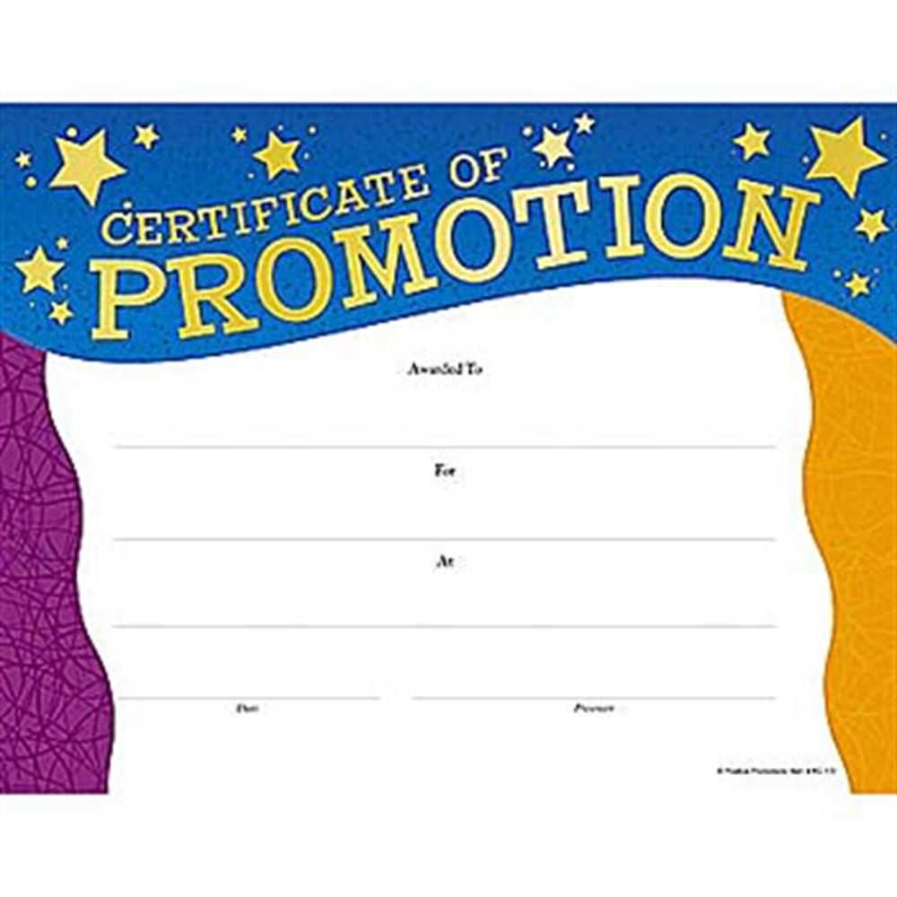 Certificate Of Promotion Gold Foil Stamped Certificate Intended For Officer Promotion Certificate Template