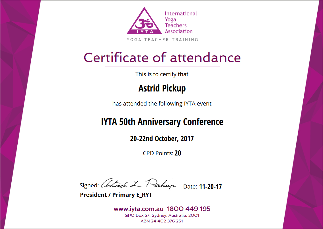 Certificate Of The Month February 2018 – Iyta – Attendance Within International Conference Certificate Templates