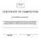 Certificate Of Training Completion Example | Templates At In Template For Training Certificate