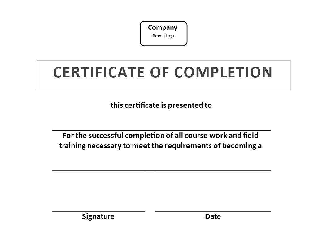 Certificate Of Training Completion Example | Templates At Pertaining To Free Training Completion Certificate Templates