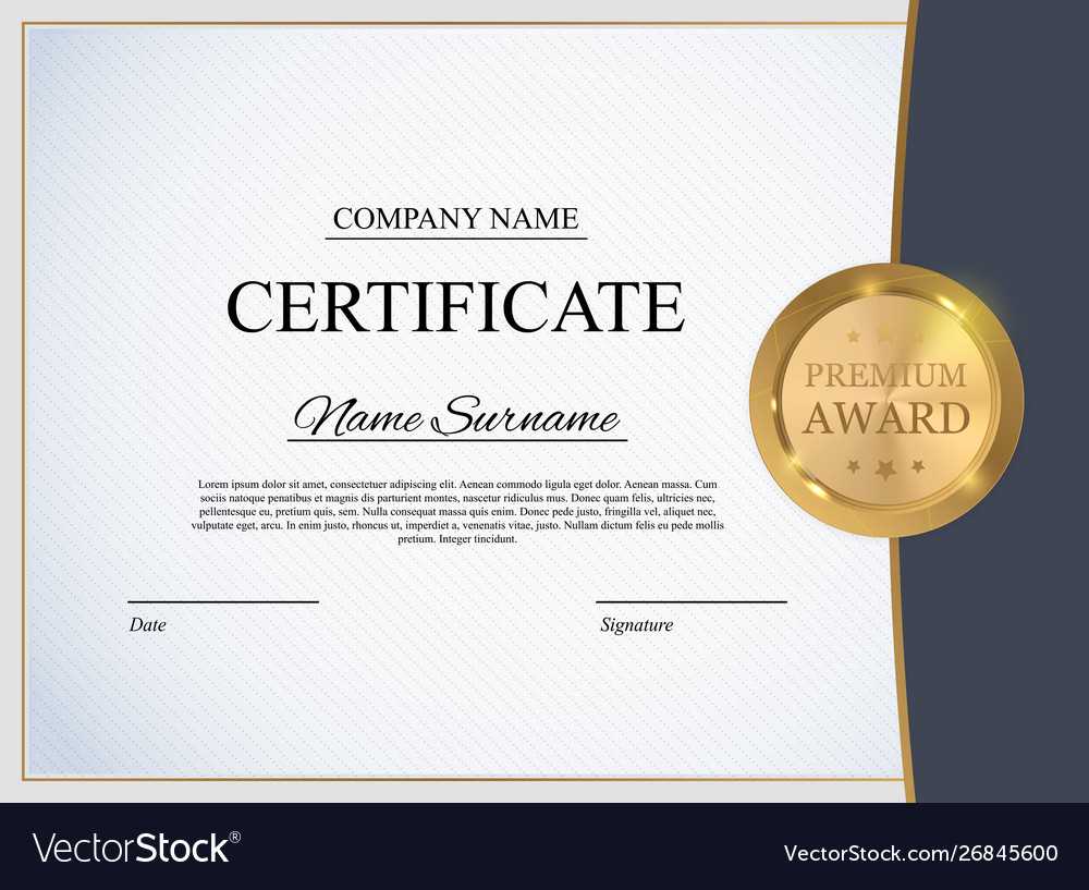 Certificate Template Background Award Diploma Within Template For Certificate Of Award