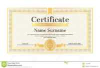 Certificate Template Editable Name Surname Date Stock Vector inside Star Naming Certificate Template