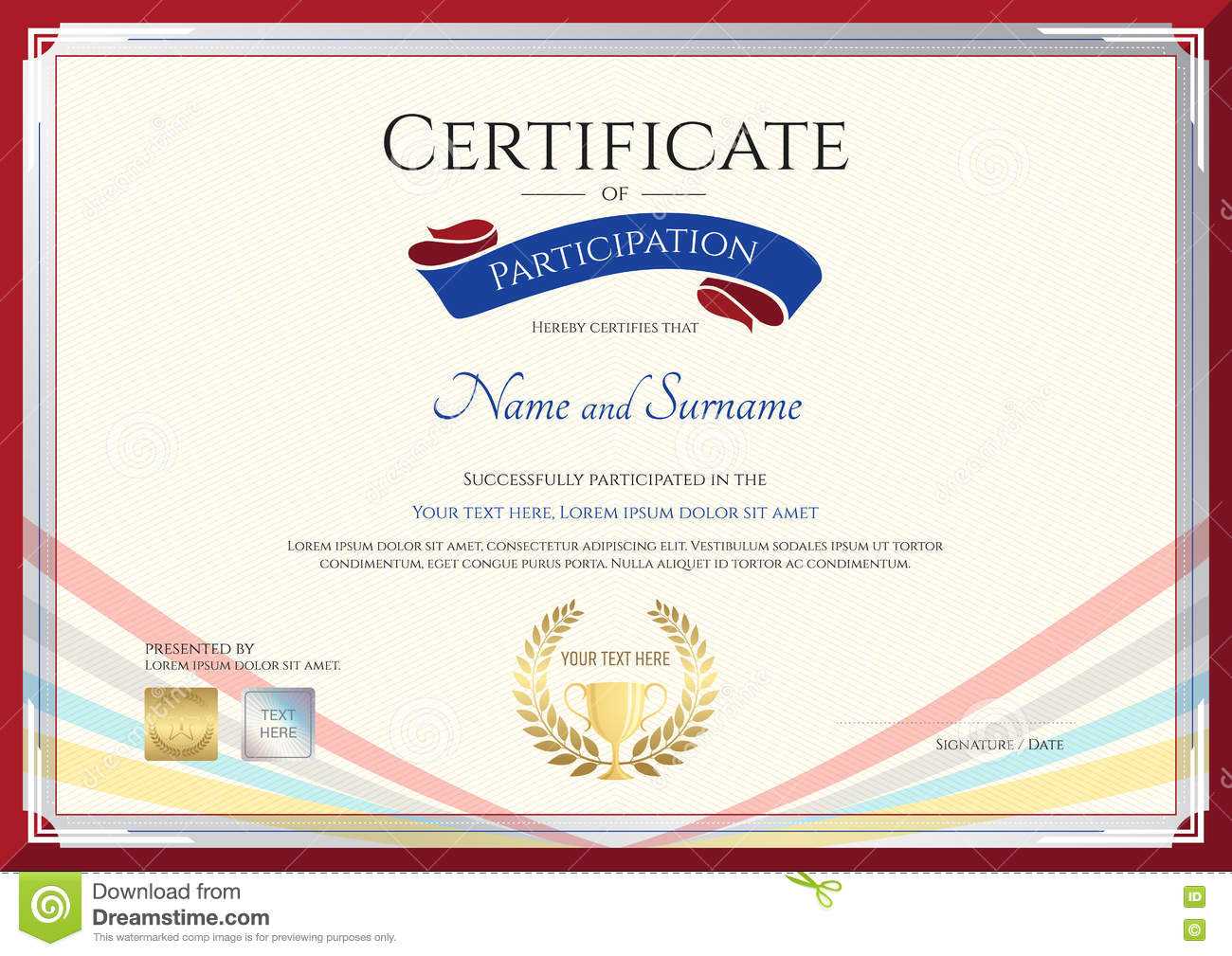 Certificate Template For Achievement, Appreciation Or With International Conference Certificate Templates