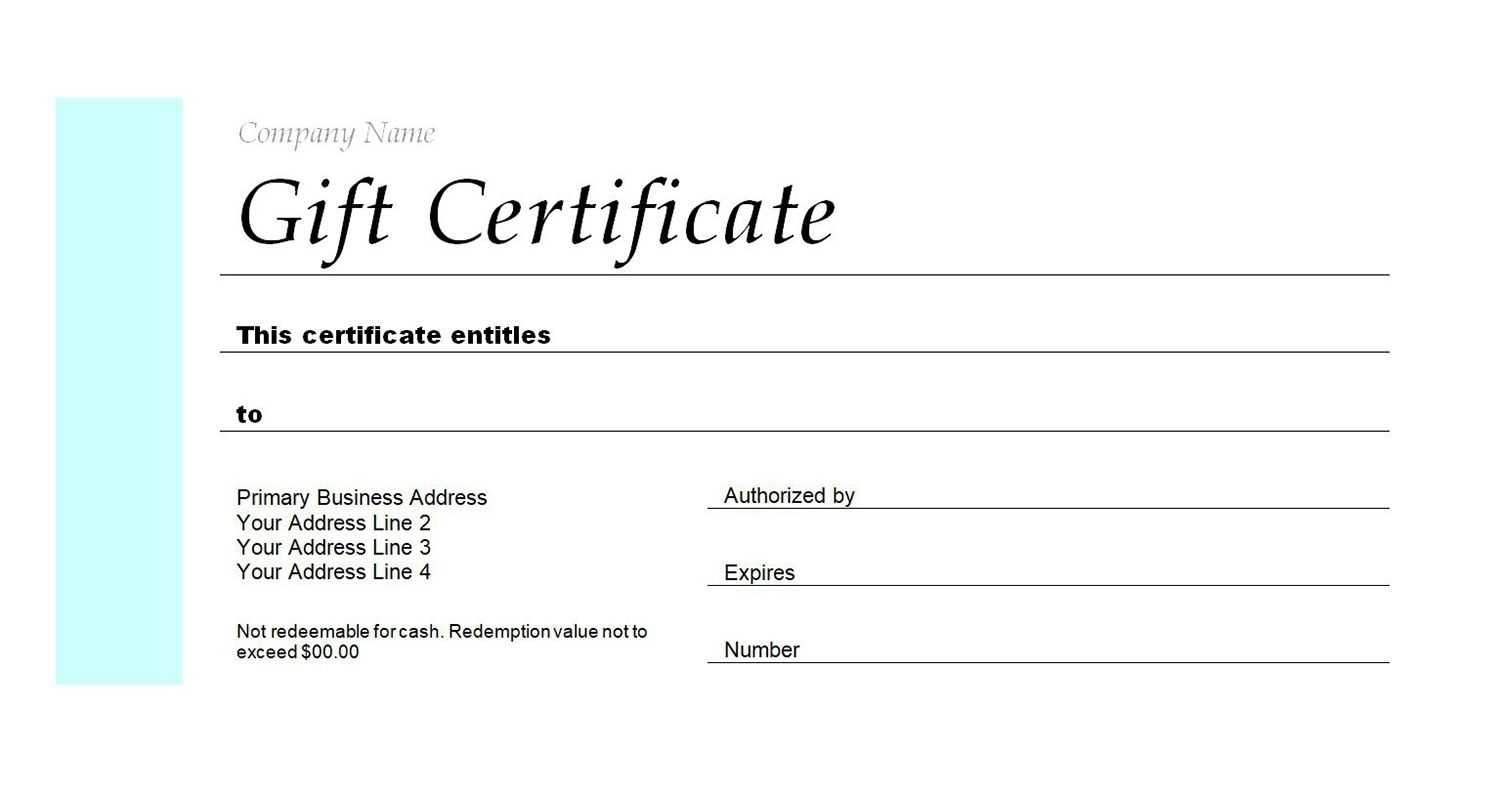 Certificate Template Gift | Onlinefortrendy.xyz Intended For Company Gift Certificate Template