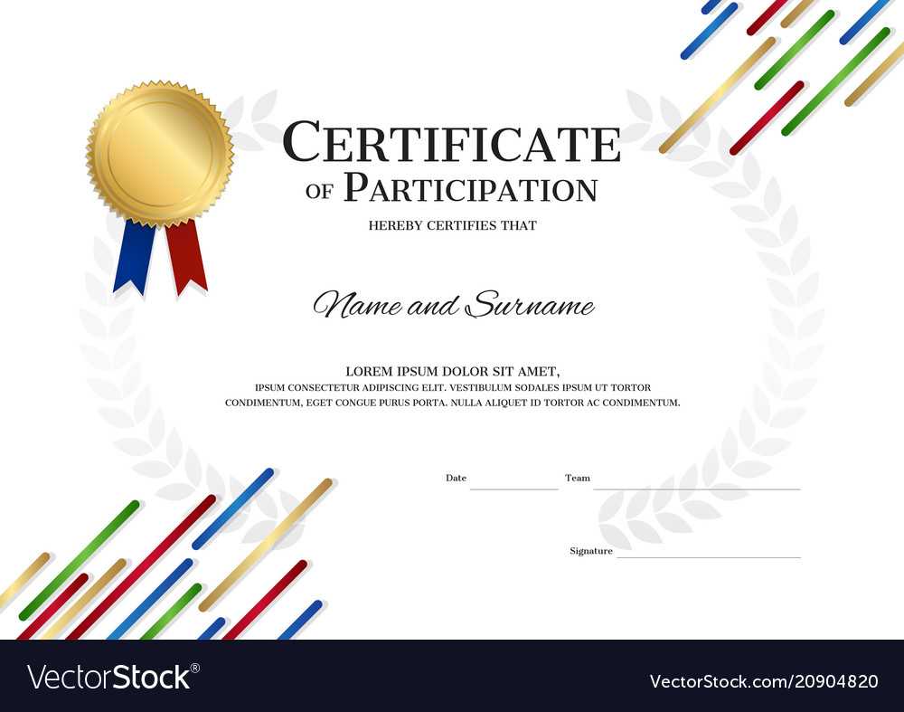 Certificate Template In Sport Theme With Border Inside Athletic Certificate Template