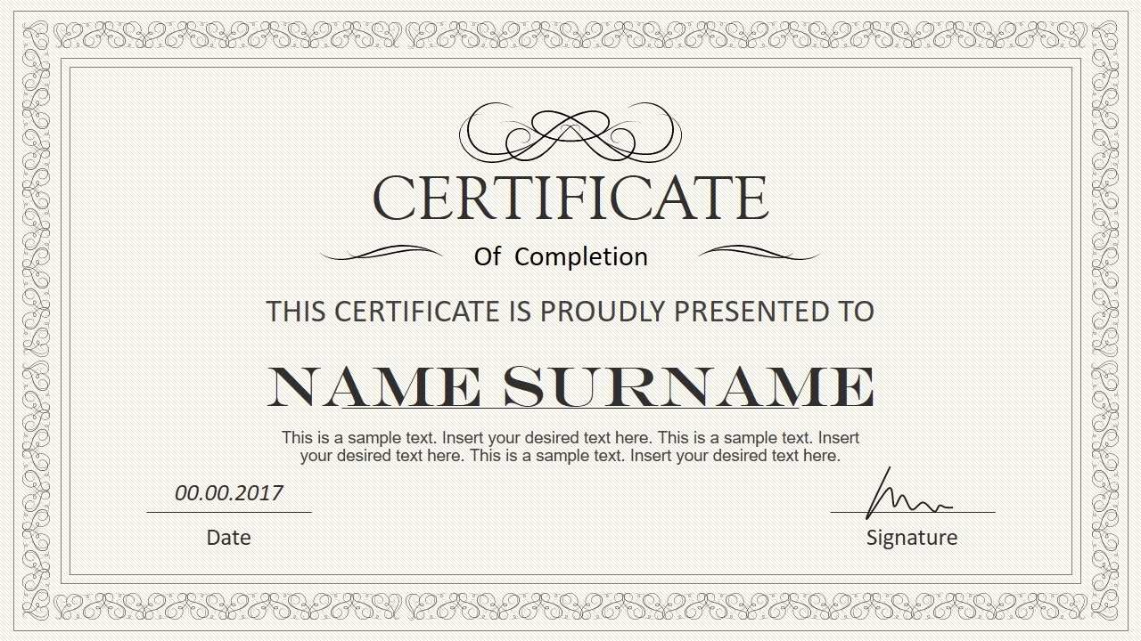 Certificate Template Powerpoint | Safebest.xyz For Powerpoint Award Certificate Template
