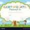 Certificate Template With Kids Planting Trees Throughout Free Kids Certificate Templates