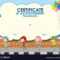 Certificate Template With Kids Skating In Sports Day Certificate Templates Free
