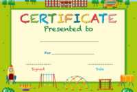 Certificate Template With School In Background inside School Certificate Templates Free