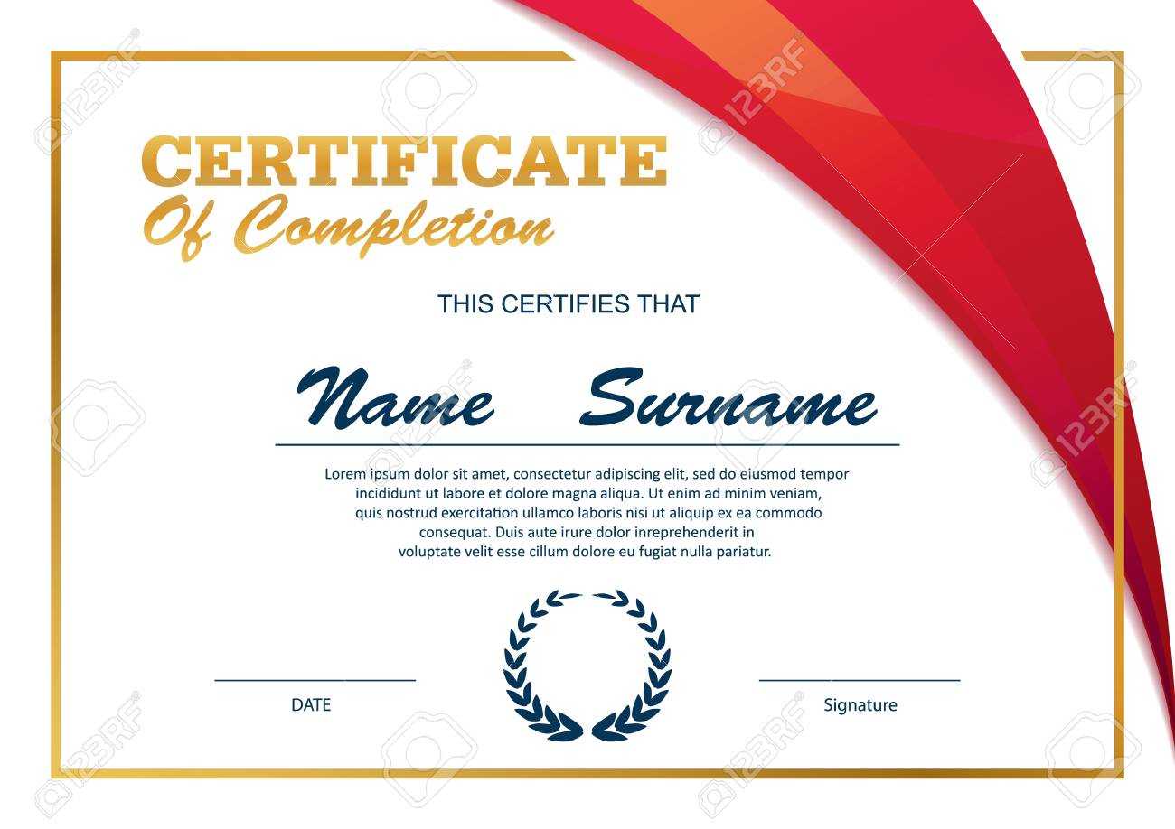 Certificate Template,diploma Layout,a4 Size ,vector Pertaining To Certificate Template Size