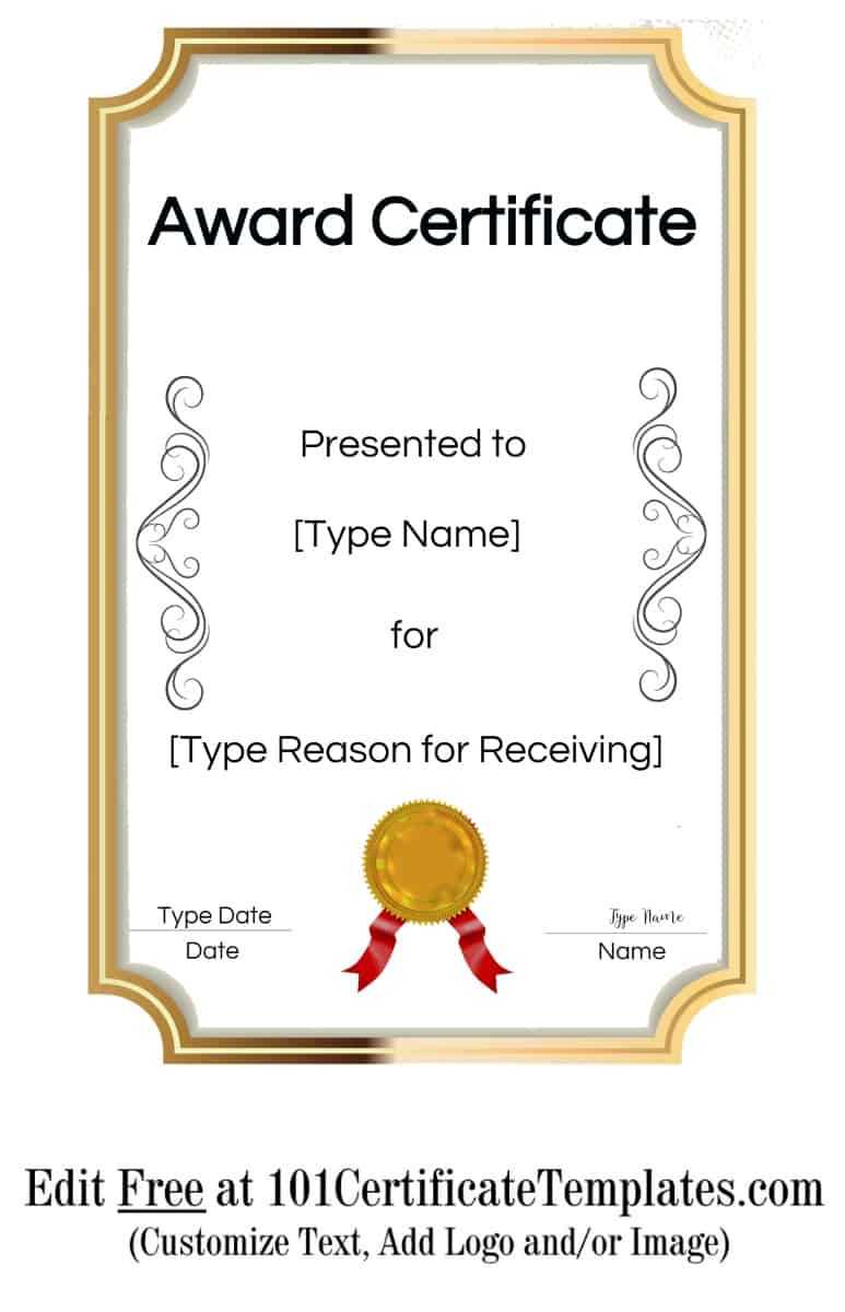 Certificate Templates Regarding Certificate Of Completion Template Free Printable