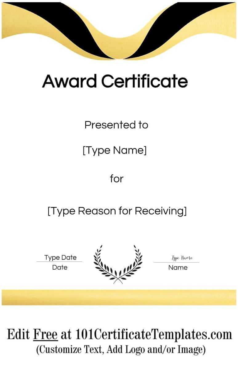 Certificate Templates Throughout Sample Award Certificates Templates