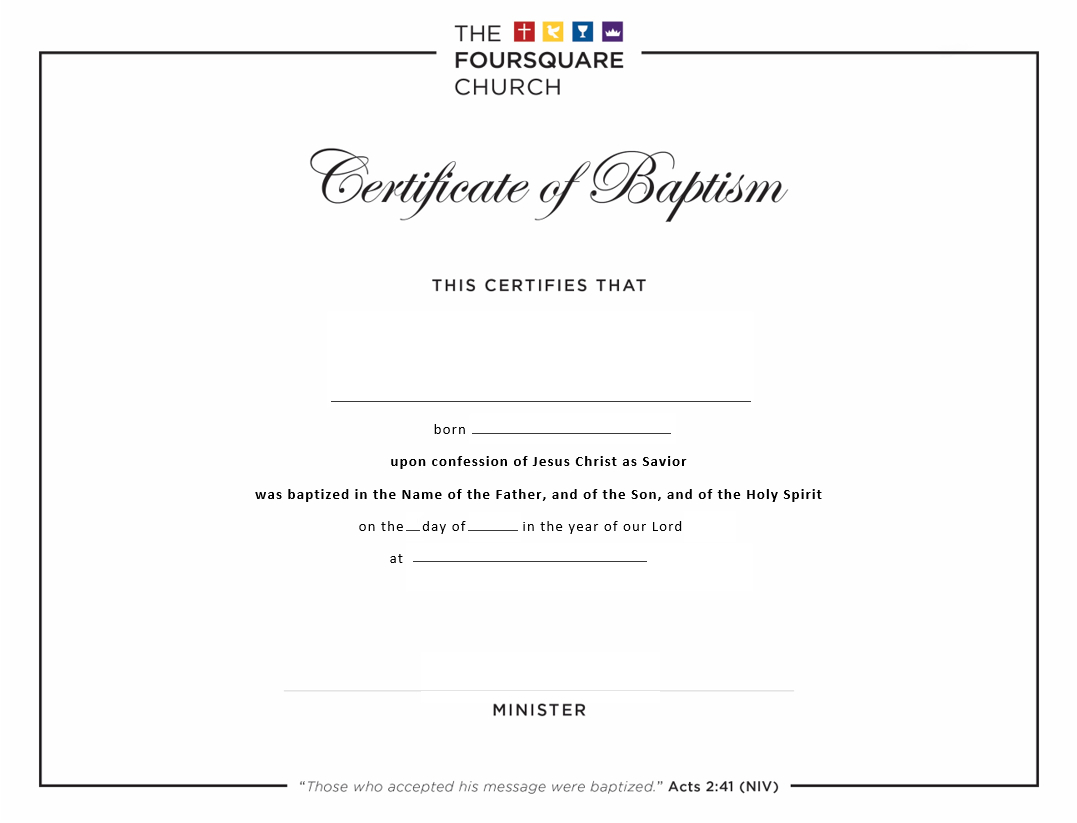 Certificates: Baptism And Dedication | News + Resources In Baby Dedication Certificate Template