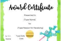 Certificates For Kids throughout Free Kids Certificate Templates